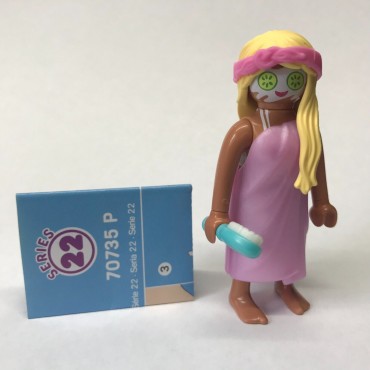 PLAYMOBIL FI?URES 70735 SERIE 22 09 FACE MASK SHOWER GIRL