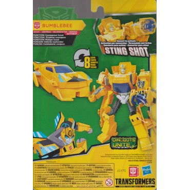 TRANSFORMERS ACTION FIGURE 5" - 12,5 cm BUMBLEBEE STING SHOT Cyberverse adventures WARRIOR CLASS  Hasbro B7084