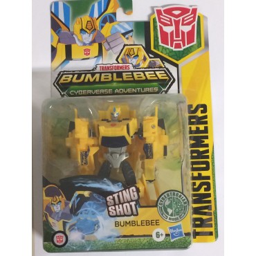 TRANSFORMERS ACTION FIGURE 5" - 12,5 cm BUMBLEBEE STING SHOT Cyberverse adventures WARRIOR CLASS  Hasbro B7084