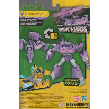 TRANSFORMERS ACTION FIGURE 5" - 12,5 cm SHOCKWAVE WAVE CANNON Cyberverse adventures WARRIOR CLASS  Hasbro E1903