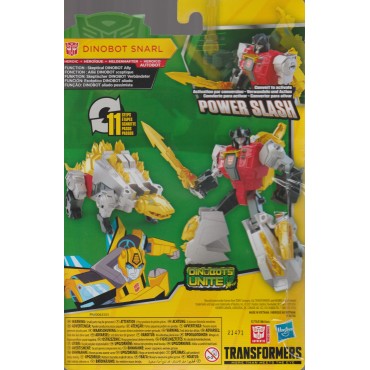 TRANSFORMERS ACTION FIGURE 5" - 12,5 cm DINOBOT SNARL POWER Cyberverse adventures WARRIOR CLASS  Hasbro F2770