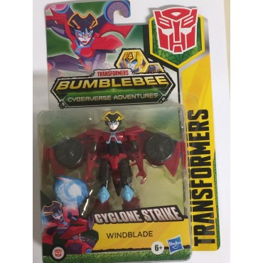 TRANSFORMERS ACTION FIGURE 5" - 12,5 cm WINDBLADE CYCLONE STRIKE Cyberverse adventures WARRIOR CLASS  Hasbro E1905