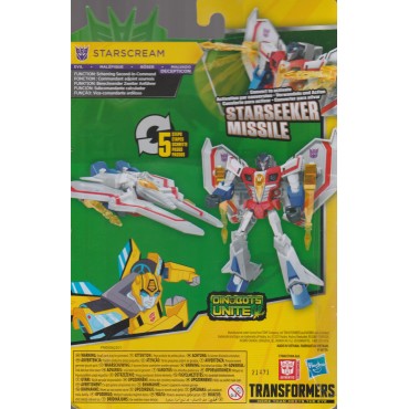 TRANSFORMERS ACTION FIGURE 5" - 12,5 cm STARSCEAM STARSEEKER MISSILE Cyberverse adventures WARRIOR CLASS  Hasbro E7088