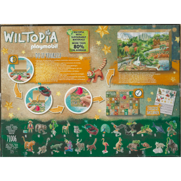 PLAYMOBIL 71006 WILDTOPIA CALENDARIO DELL'AVVENTO 2022 - ANIMALI INTORNO AL MONDO