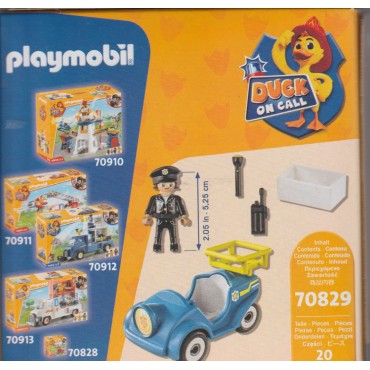 PLAYMOBIL DUCK ON CALL 70829 MINI CAR DELLA POLIZIA