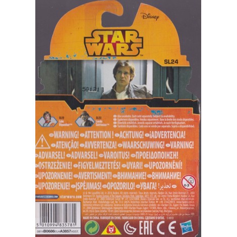 STAR WARS ACTION FIGURE  3.75 " - 9 cm  HAN SOLO hasbro B0686 SL 24