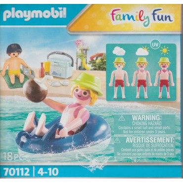 PLAYMOBIL FAMILY FUN 70112 BAGNANTE CON CANOTTO