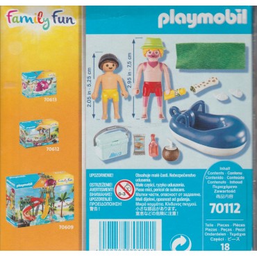 PLAYMOBIL FAMILY FUN 70112 BAGNANTE CON CANOTTO