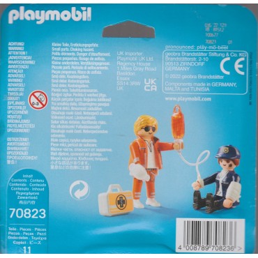 PLAYMOBIL DUOPACK 70823 DOTTORE E POLIZIOTTA