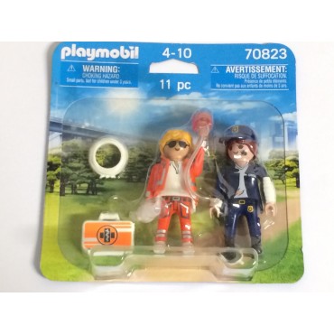 PLAYMOBIL DUOPACK 70823 DOCTOR AND POLICE OFFICER