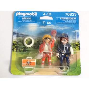 PLAYMOBIL DUOPACK 70823 DOTTORE E POLIZIOTTA