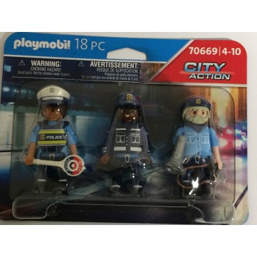 PLAYMOBIL TRIOPACK 70669 SQUADRA DI POLIZIOTTI