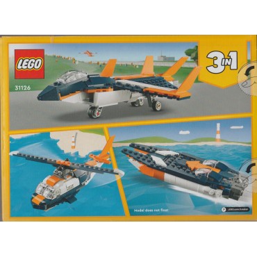 LEGO CREATOR 3 IN 1 31126 JET SUPERSONICO