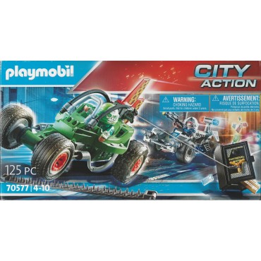 PLAYMOBIL CITY ACTION 70577 KART DELLA POLIZIA E FUGGITIVO