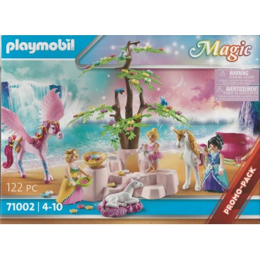 PLAYMOBIL MAGIC 71002 Damaged Box PROMO PACK CARRIAGE WITH UNICORN AND PEGASUS