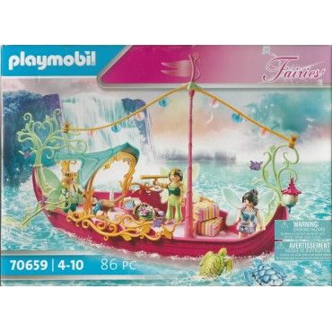 PLAYMOBIL FAIRIES 70659 damaged box CHARMING FAIRY BOAT