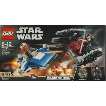 LEGO STAR WARS 75196  scatola danneggiata A WING VS TIE SILENCER MICROFIGHTERS