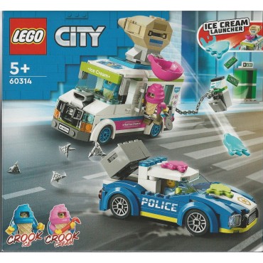 LEGO CITY 60314 IL FURGONE DEI GELATI E L'INSEGUIMENTO DELLA POLIZIA