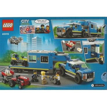 LEGO CITY 60315 CAMION CENTRO DI COMANDO DELLA POLIZIA