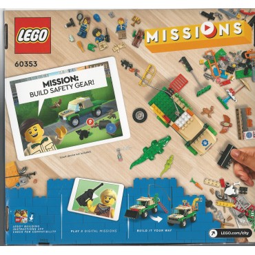 LEGO CITY MISSIONS 60353 MISSIONI DI SALVATAGGIO ANIMALE