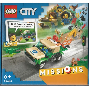 LEGO CITY MISSIONS 60353 MISSIONI DI SALVATAGGIO ANIMALE