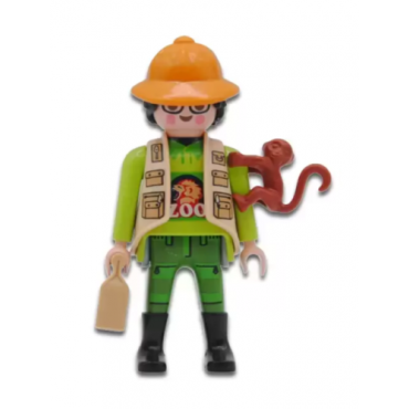 PLAYMOBIL FI?URES 70638 SERIE 23 05 ZOOKEEPER WITH MONKEY