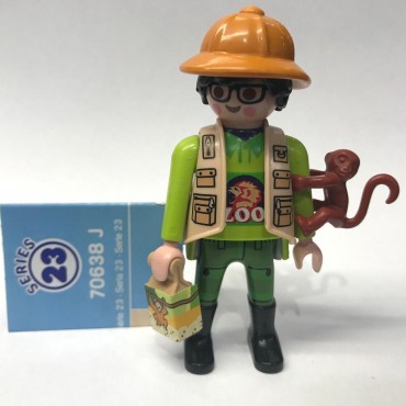 PLAYMOBIL FI?URES 70638 SERIE 23 05 ZOOKEEPER WITH MONKEY