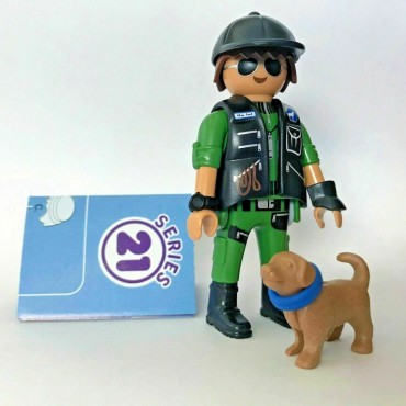 PLAYMOBIL FI?URES 70732 SERIE 21 08 DOG TRAINER