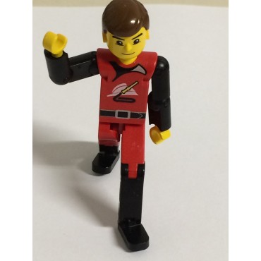 LEGO TECHNIC VINTAGE RED FIREFIGHTER FIGURE used