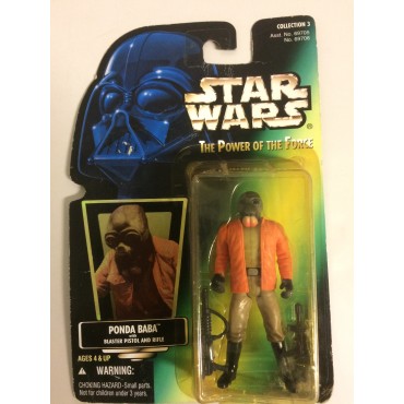 STAR WARS ACTION FIGURE  3.75 " - 9 cm PONDA BABA WITH BLASTER PISTOL AND RIFLE   Hasbro 69708