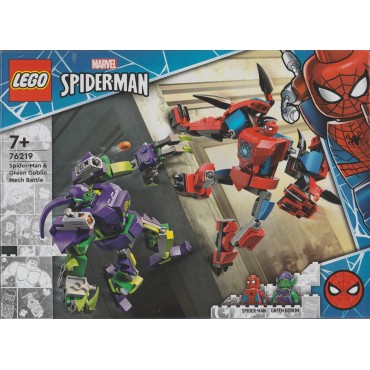 LEGO MARVEL SUPER HEROES 76219 BATTAGLIA TRA I MECH DI SPIDER MAN E GREEN GOBLIN