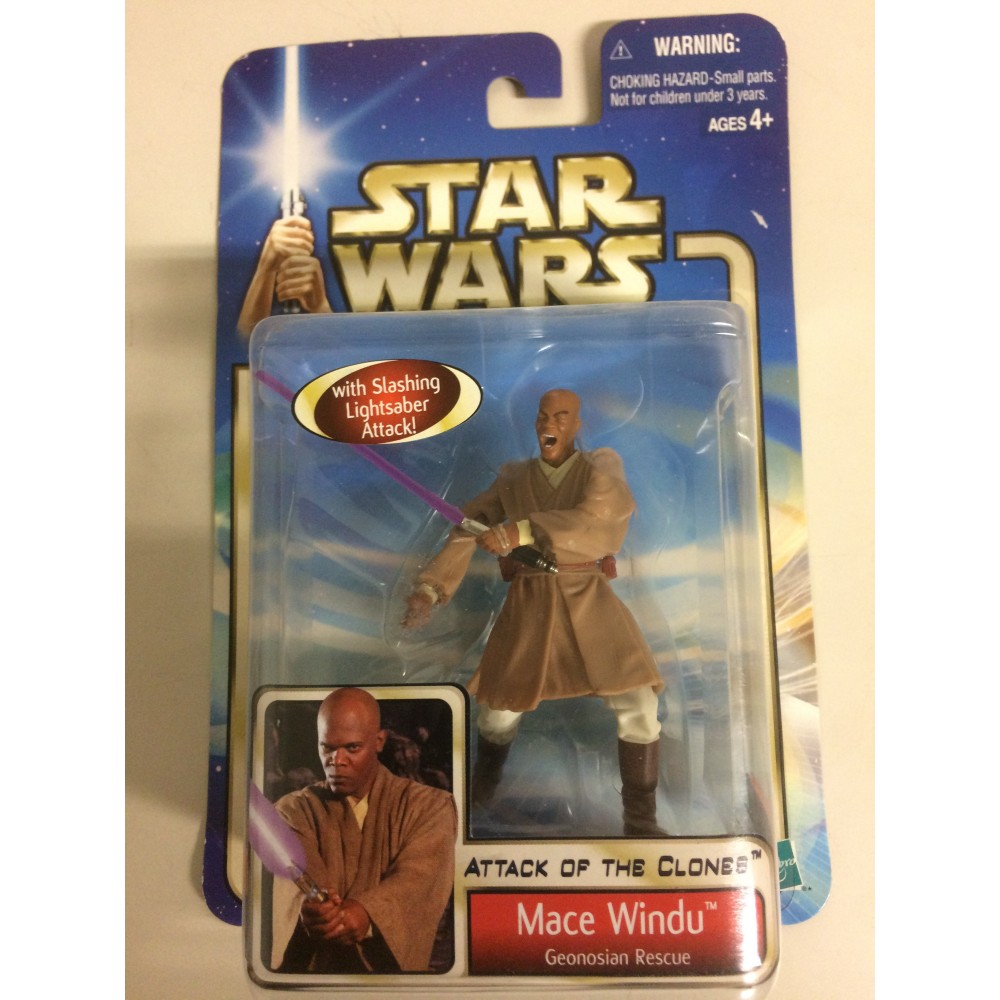 STAR WARS ACTION FIGURE  3.75 " - 9 cm MACE WINDU Hasbro 84851