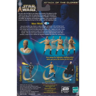 STAR WARS ACTION FIGURE  3.75 " - 9 cm MACE WINDU Hasbro 84851