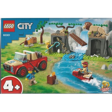 LEGO CITY 60301 scatola danneggiata FUORISTRADA DI SOCCORSO ANIMALE