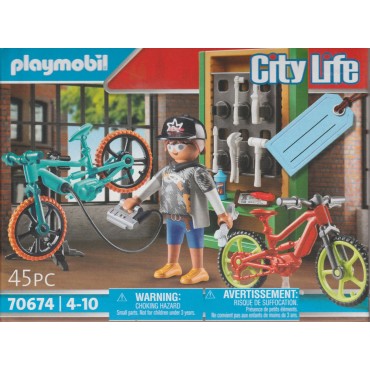 PLAYMOBIL CITY LIFE 70674  E- BIKE WORKSHOP