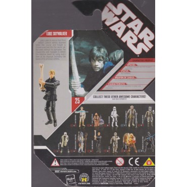 STAR WARS ACTION FIGURE  3.75 " - 9 cm LUKE SKYWALKER 30 years anniversary edition with exclusive collector coin