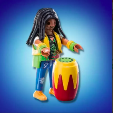 PLAYMOBIL FI?URES 70939 SERIE 24 03 RASTA SINGER WITH BONGOS