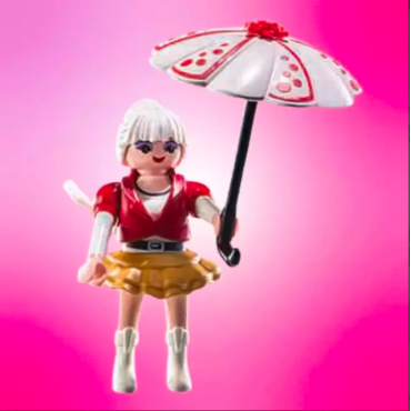 PLAYMOBIL FI?URES 70940 SERIE 24 11 COSPLAY FAN WITH PARASOL