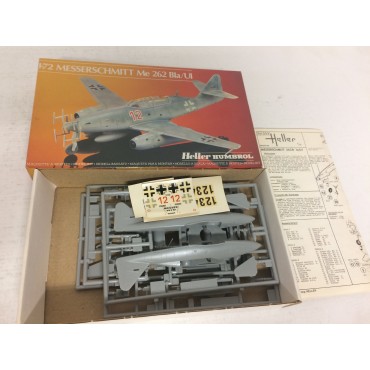 modellino in plastica HELLER HUMBOROL 80233 MESSERSCHMITT ME 262 BLA /U1 scala 1: 72 nuovo in scatola  aperta e danneggiata