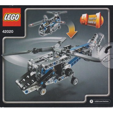 LEGO TECHNIC 42020 TWIN-ROTOR HELICOPTER