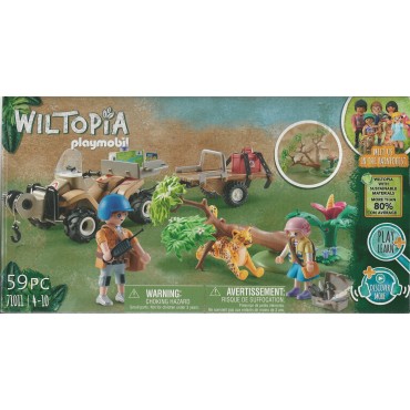 PLAYMOBIL WILTOPIA 71011 ANIMAL RESCUE QUAD WITH TRAILER