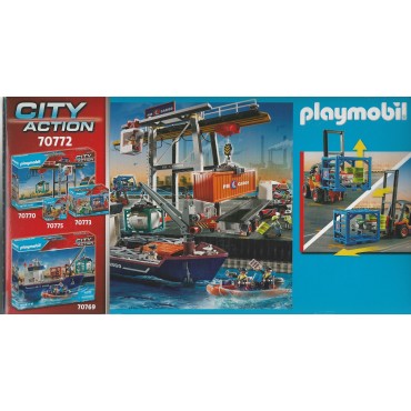 PLAYMOBIL CITY ACTION 70772 CARRELLO ELEVATORE CON CARICO