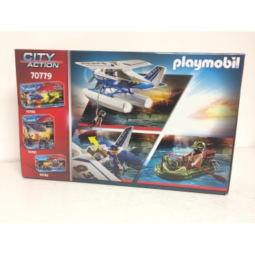 PLAYMOBIL CITY ACTION 70779 POLICE SEAPLANE SMUGGLER PURSUIT