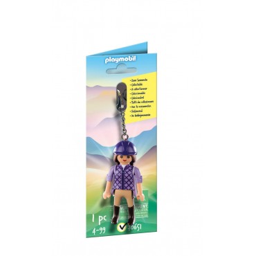 PLAYMOBIL KEYRING FIGURE 70651 HORSE RIDER