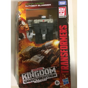 TRANSFORMERS ACTION FIGURE 5.5 " - 15 cm  damaged box  AUTOBOT SLAMMER WFC-33  War for Cybertron DELUXE CLASS hasbro F0683