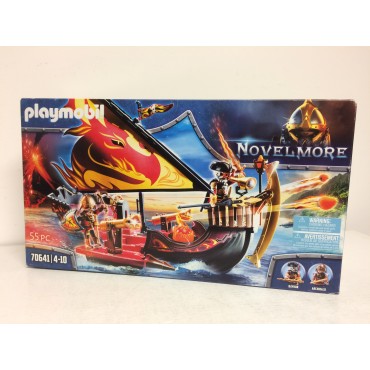 PLAYMOBIL NOVELMORE 70641 scatola danneggiata NAVE INFUOCATA