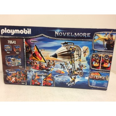 PLAYMOBIL NOVELMORE 70641 scatola danneggiata NAVE INFUOCATA