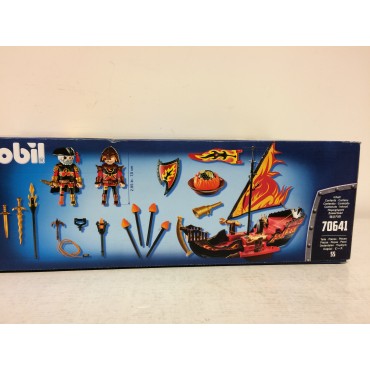 PLAYMOBIL NOVELMORE 70641 damaged box  BURNHAM RAIDERS FIRE SHIP