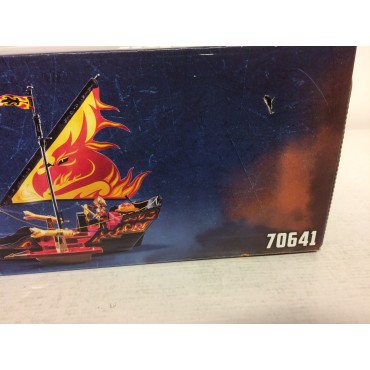 PLAYMOBIL NOVELMORE 70641 damaged box  BURNHAM RAIDERS FIRE SHIP