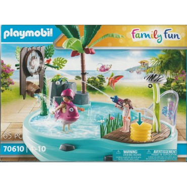 PLAYMOBIL FAMILY FUN 70610 SMALL POOL WITH WATER SPRAYER